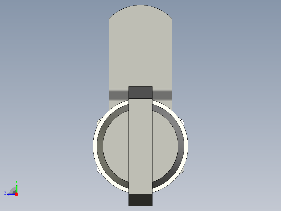 鎖CM-3D多系列多零件图纸模型右视图
