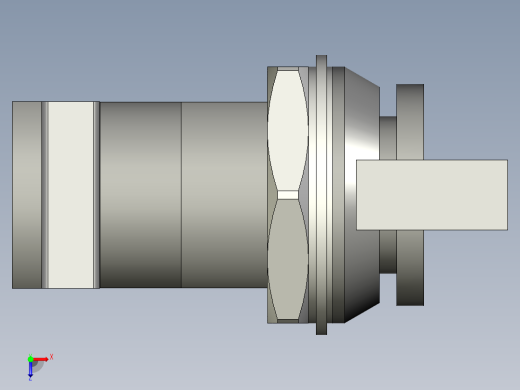 鎖CM-3D多系列多零件图纸模型俯视缩略图