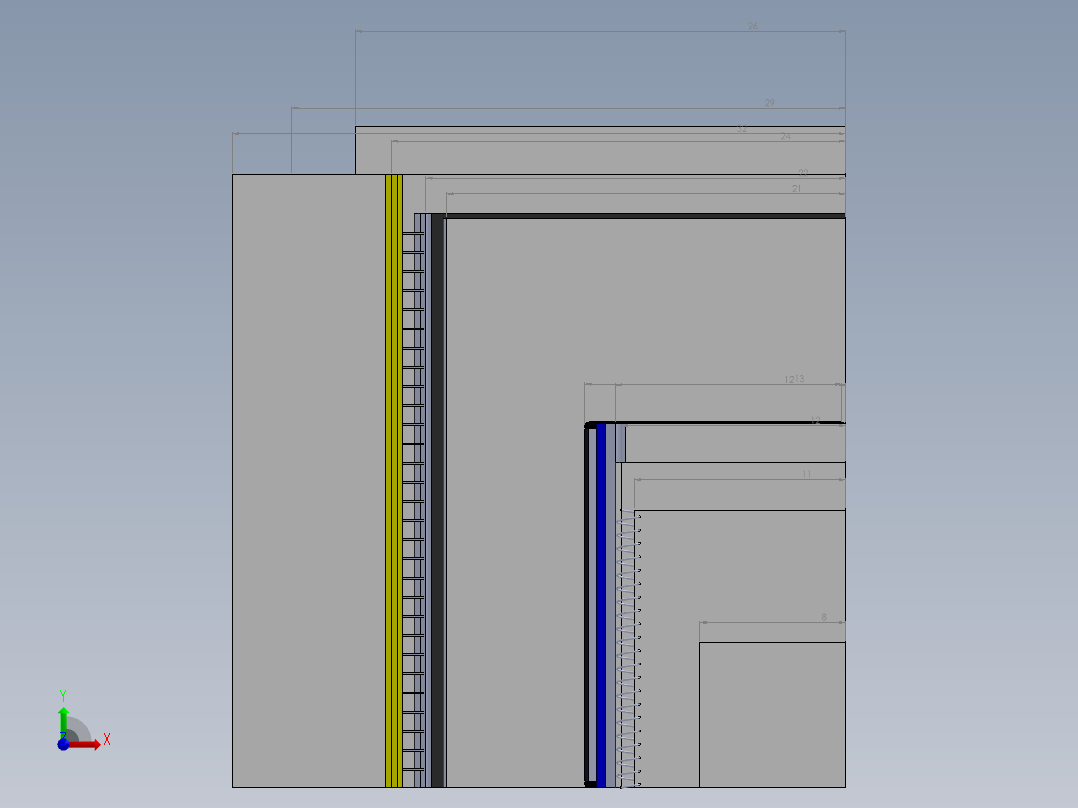 桌椅各类家具 (354)前视图