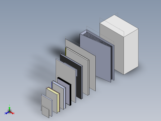 桌椅各类家具 (354)正等轴测缩略图