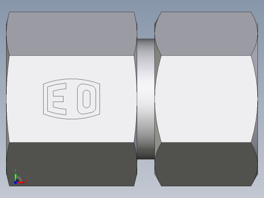 卡套式工业通用硬管接头EO_Swivel_connector_GAI16ZSRCF前视缩略图