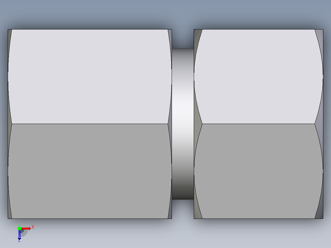 卡套式工业通用硬管接头EO_Swivel_connector_GAI16ZSRCF俯视图