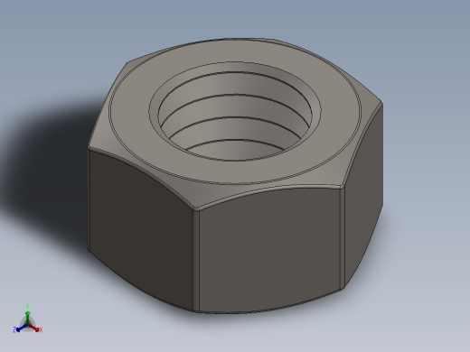 紧固件-Raw Steel Nut 0.5000