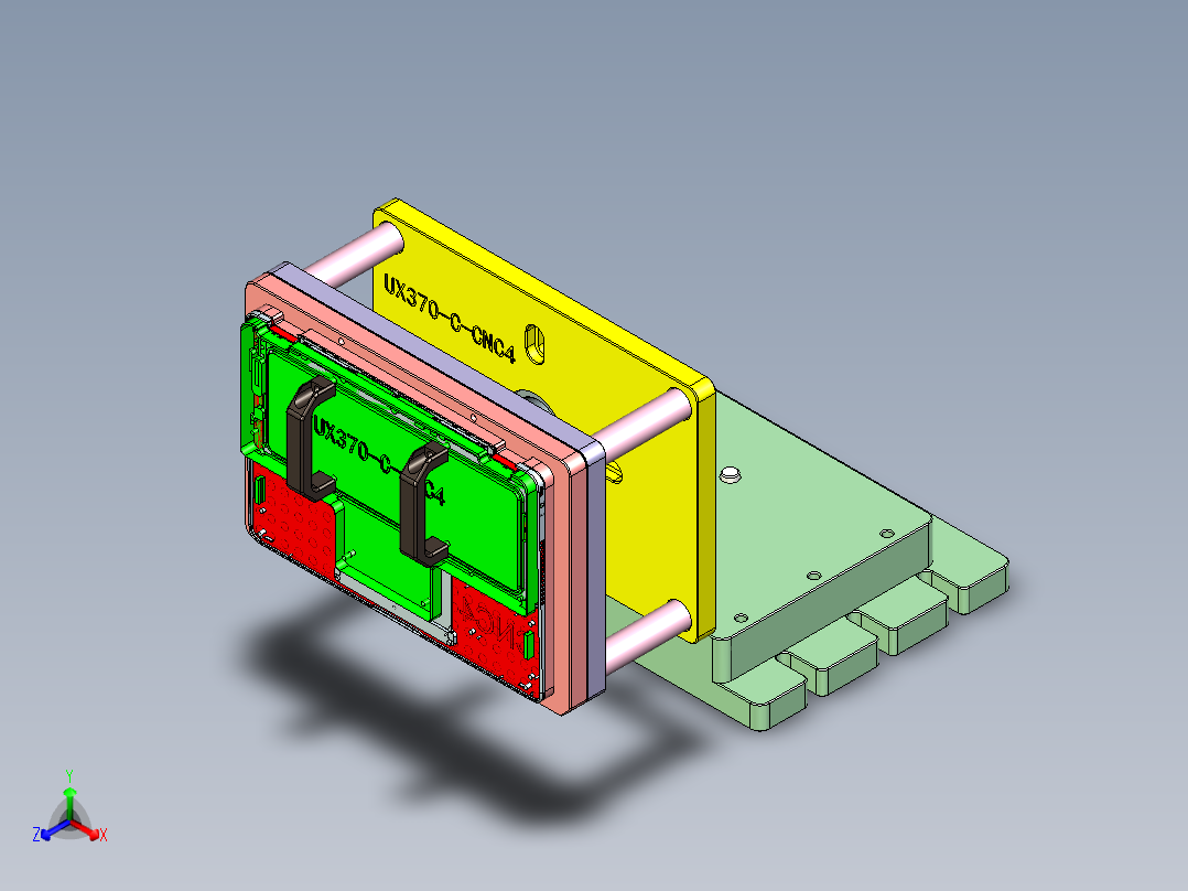 UX370-C-CNC4-1018正等轴测图