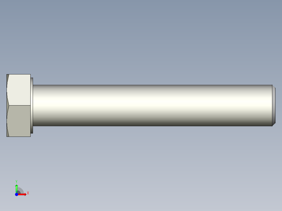 螺钉-DIN_931-M24x3x140_36.stp前视图