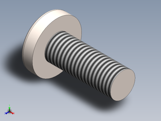 螺丝 M6 十字盘头-M6x16 Screw head.SLDPRT