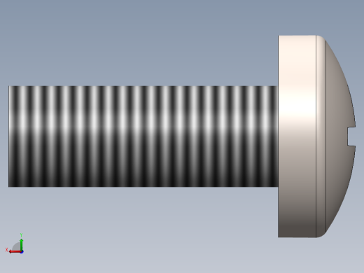 螺丝 M6 十字盘头-M6x16 Screw head.SLDPRT后视缩略图