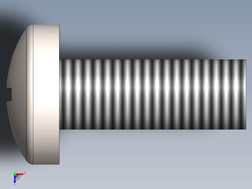 螺丝 M6 十字盘头-M6x16 Screw head.SLDPRT俯视缩略图