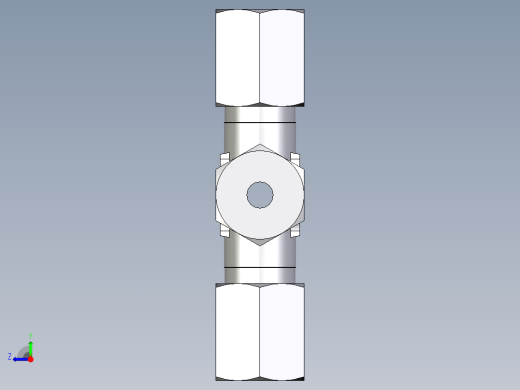 卡套式工业通用硬管接头EO_Union_cross_K04LLCF右视缩略图