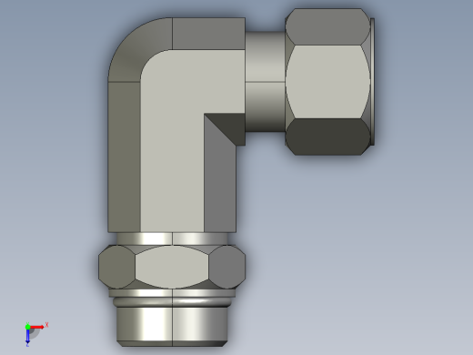 卡套式工业通用硬管接头16_cc5bu-s俯视缩略图
