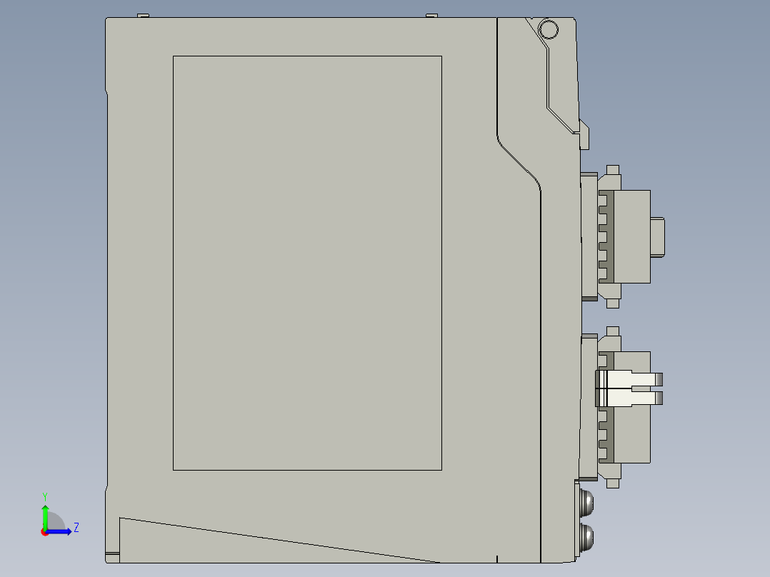 MBDKT2510E伺服控制器左视图
