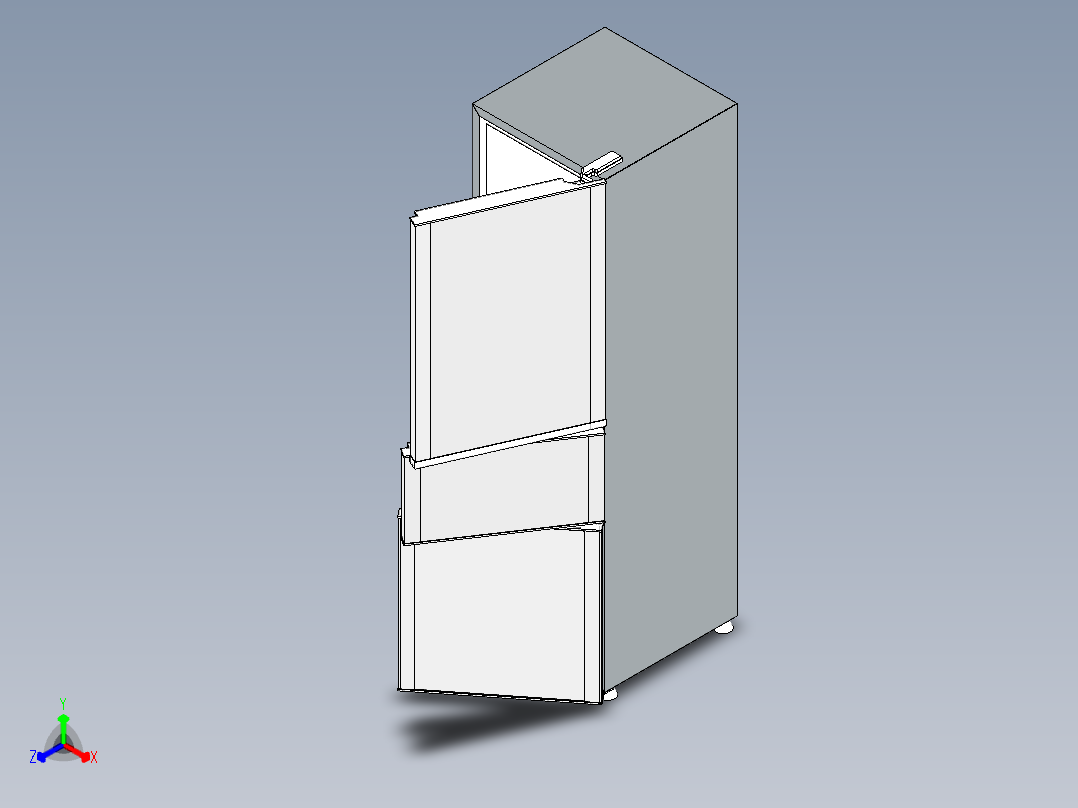 冰箱正等轴测图