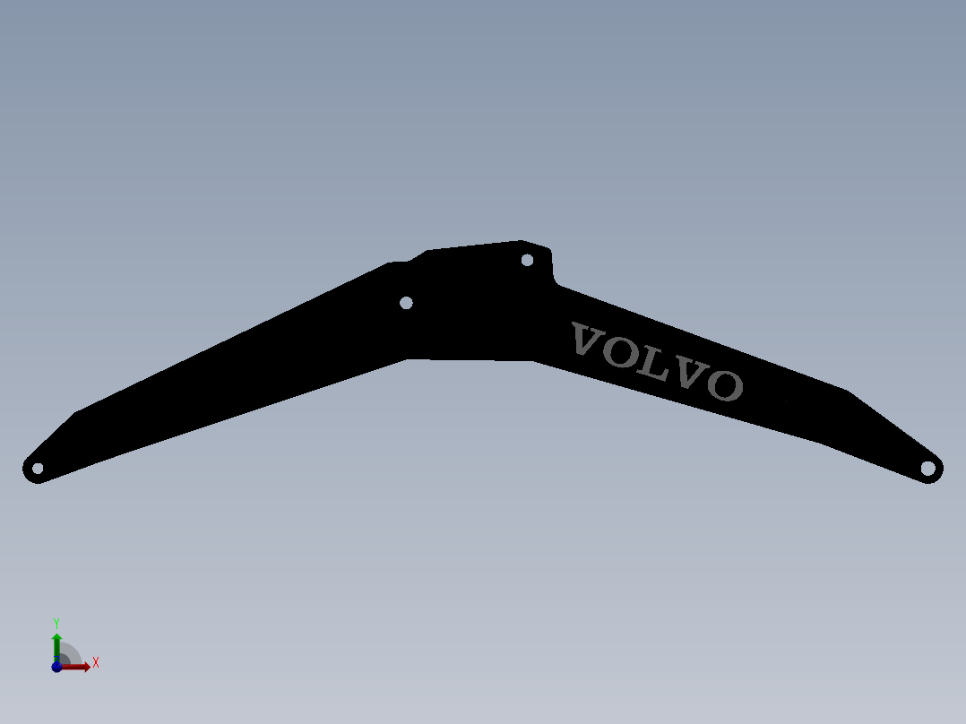 挖掘机动臂前视图