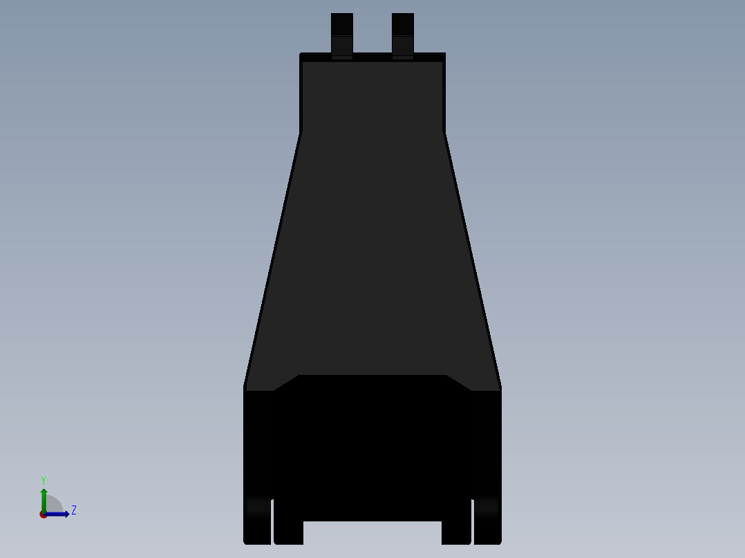 挖掘机动臂左视图
