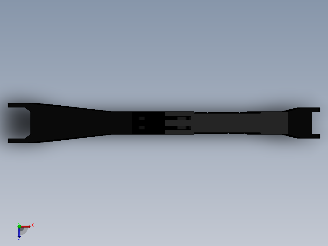 挖掘机动臂俯视图