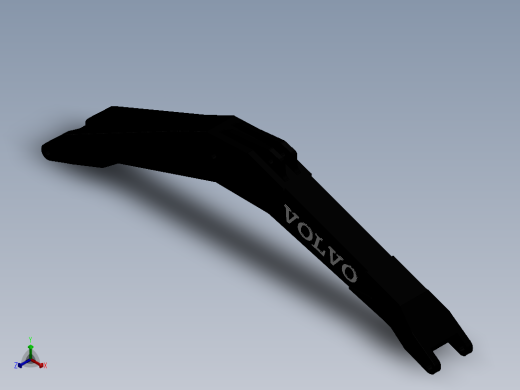 挖掘机动臂正等轴测缩略图