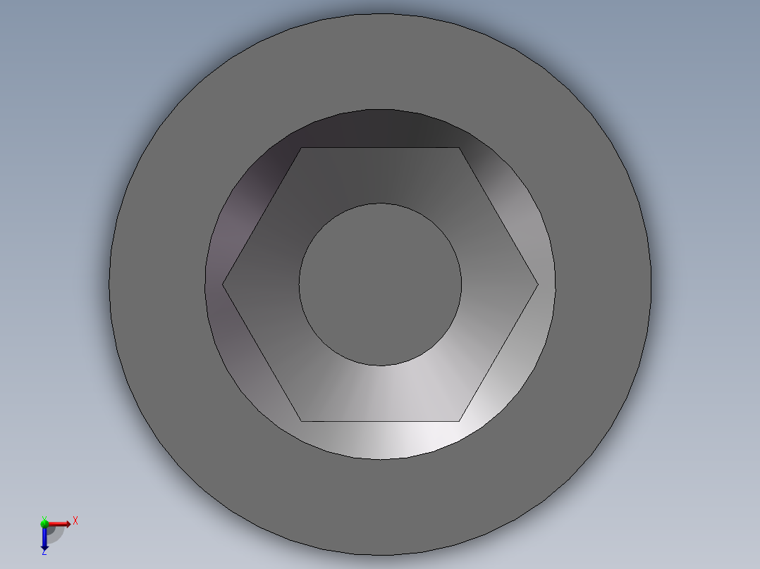 气动接头-堵头ABP-01(1分)俯视图