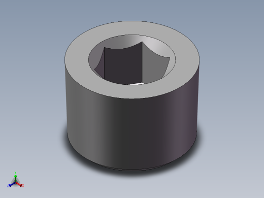 气动接头-堵头ABP-01(1分)正等轴测缩略图