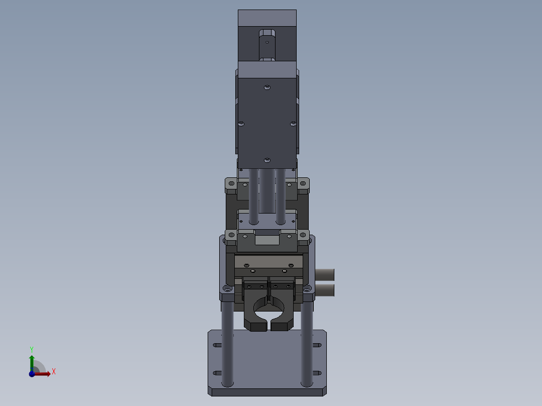 旋转机械爪前视图