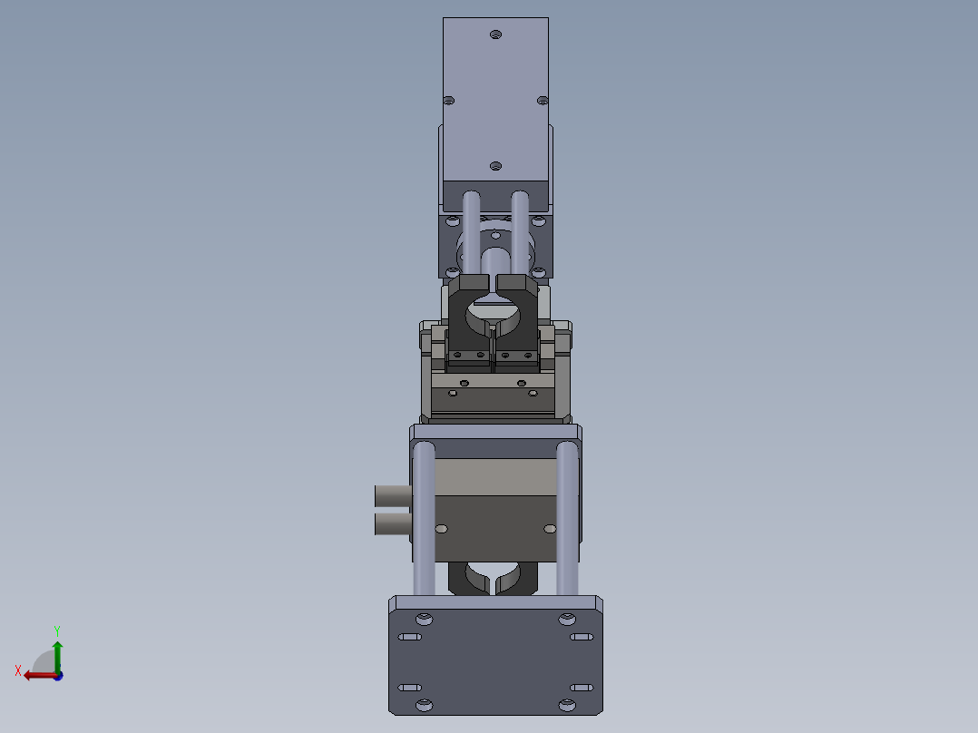 旋转机械爪后视图