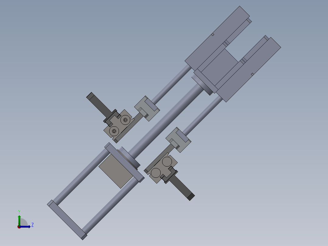 旋转机械爪左视图