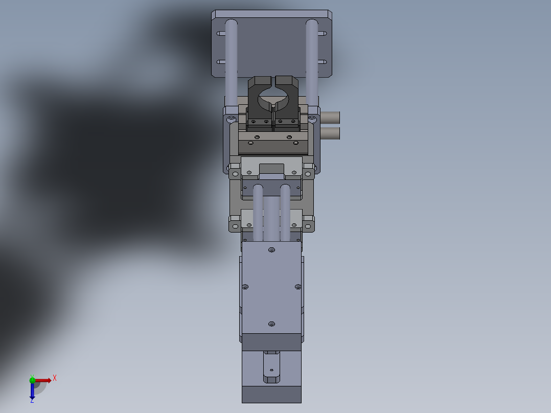 旋转机械爪俯视图