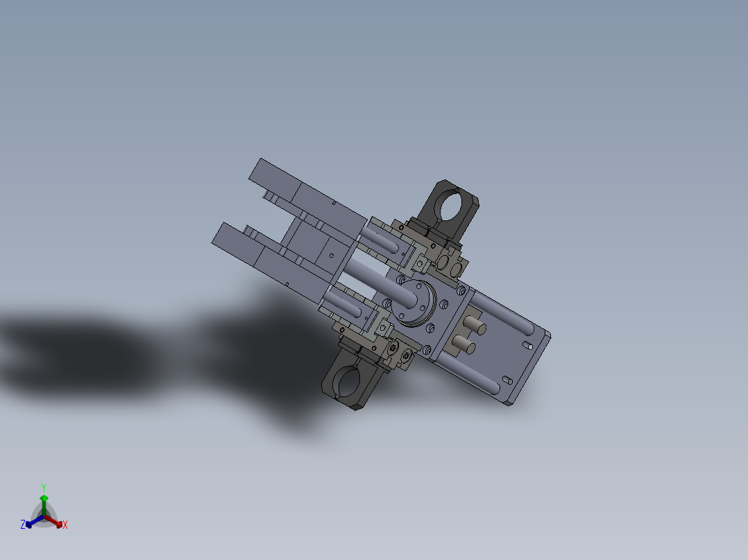 旋转机械爪正等轴测图