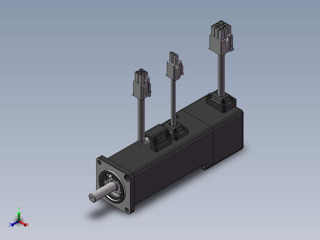伺服电机 汇川 ISMH1-10B30CB-U132Z主视图