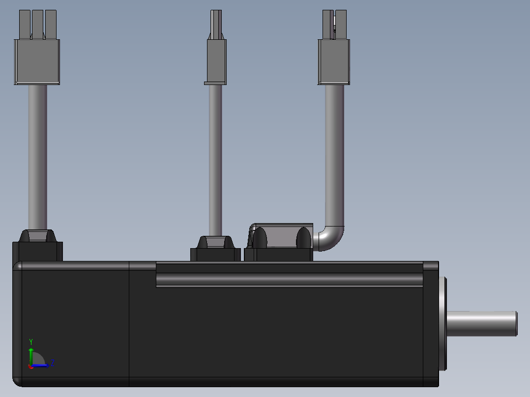 伺服电机 汇川 ISMH1-10B30CB-U132Z左视图