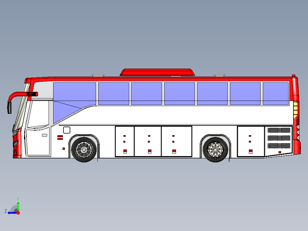 客车、公交车(6)右视图