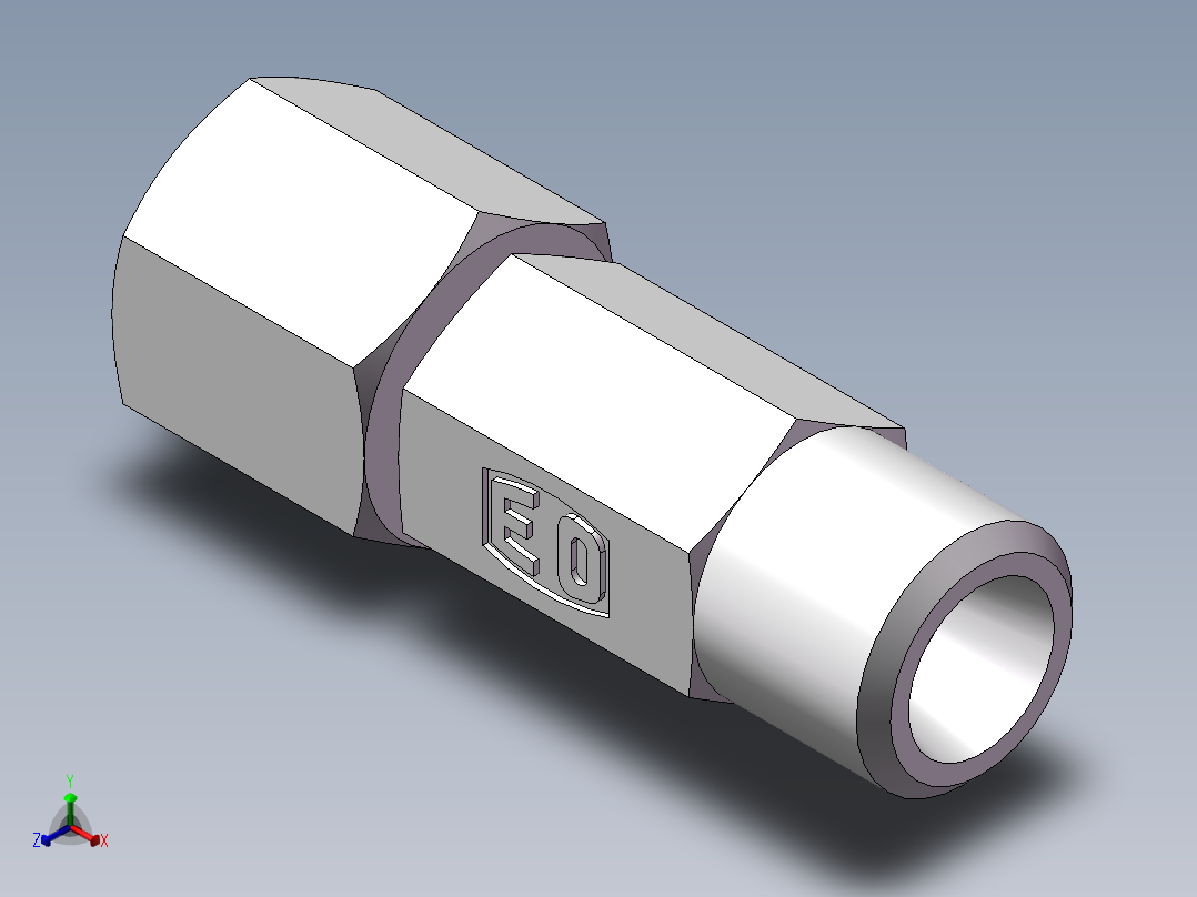直通同径度接头、2C-12主视图