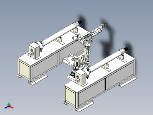 储气罐盖头机器人二工位焊接工作站设计