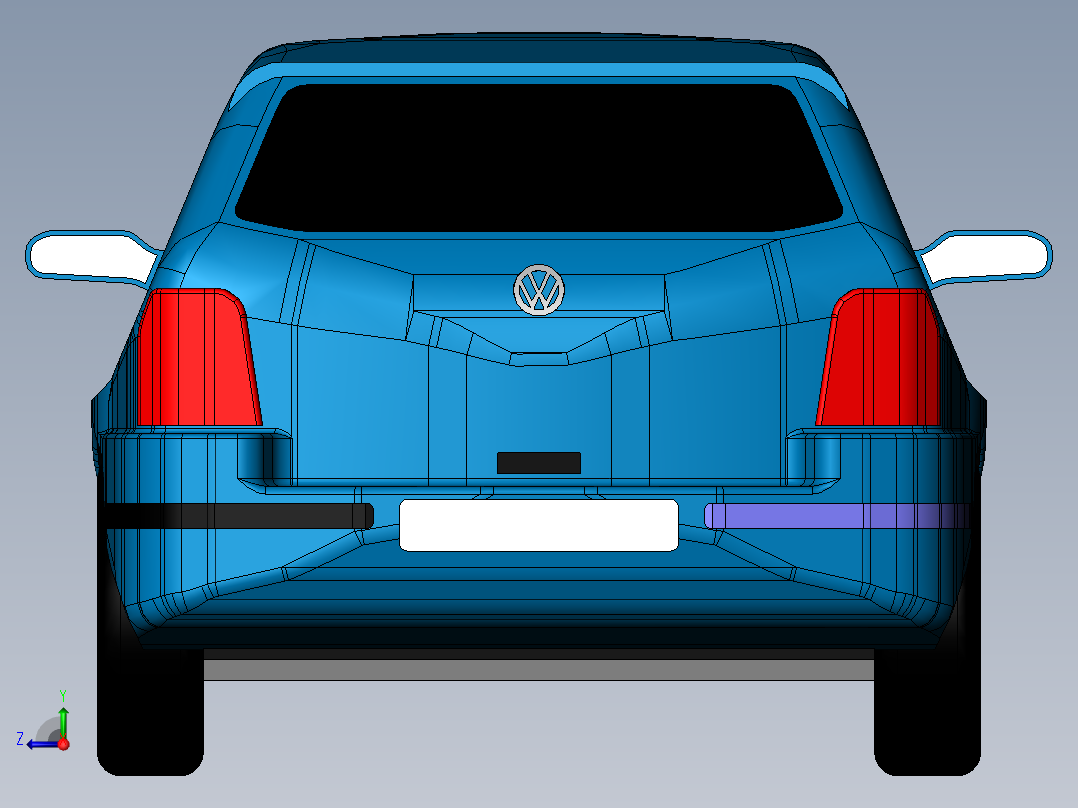 大众suv汽车 sw21右视图