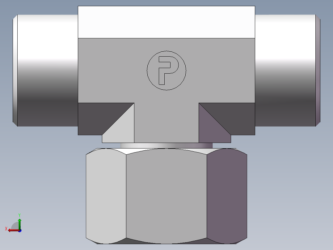 BC+BD 三通组合接头、BD-24后视图