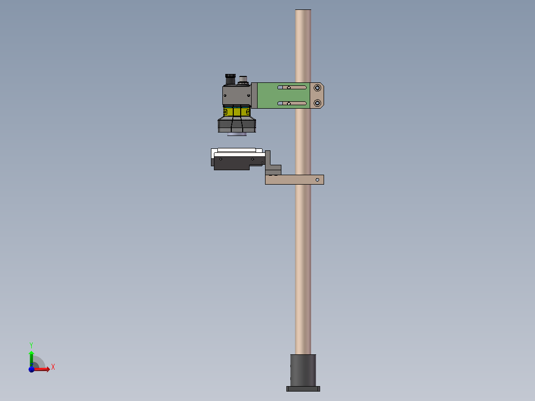 CCD工业摄像机固定机构前视图