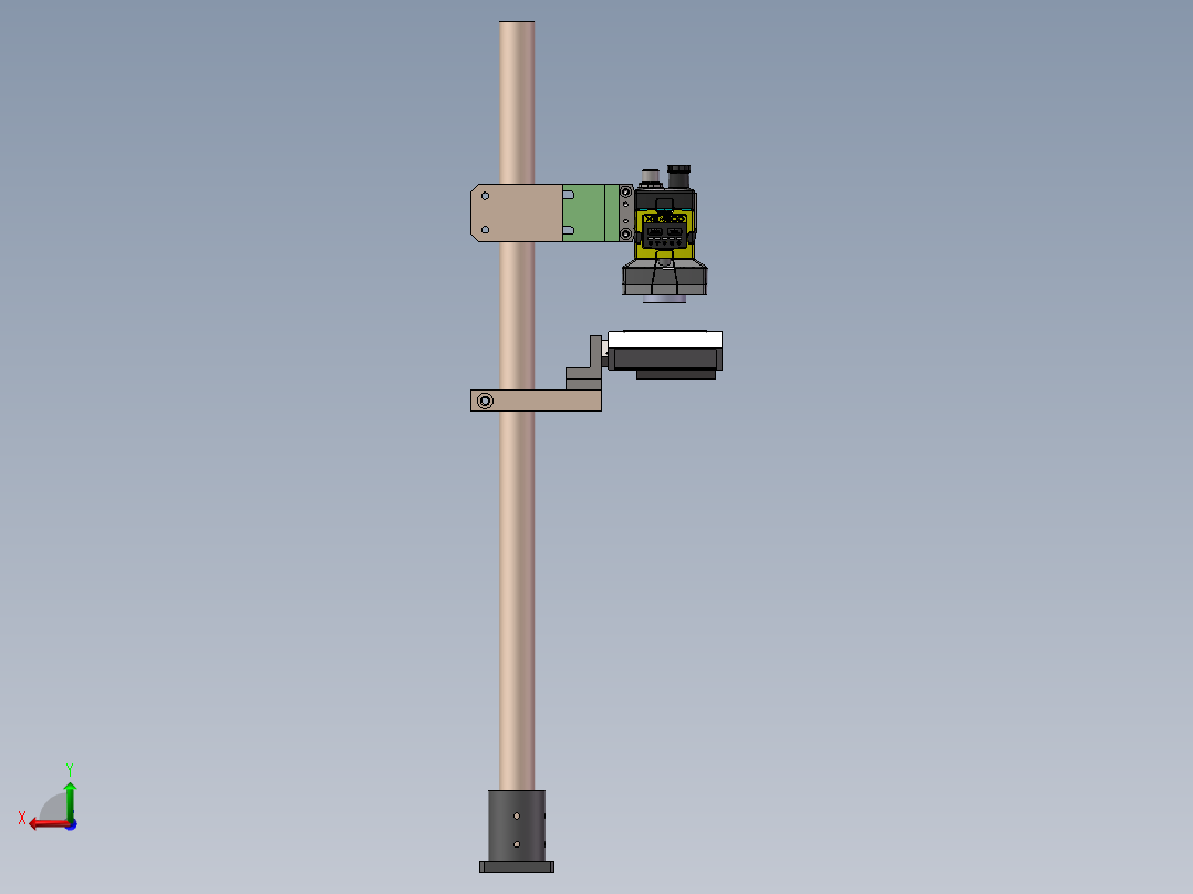 CCD工业摄像机固定机构后视图