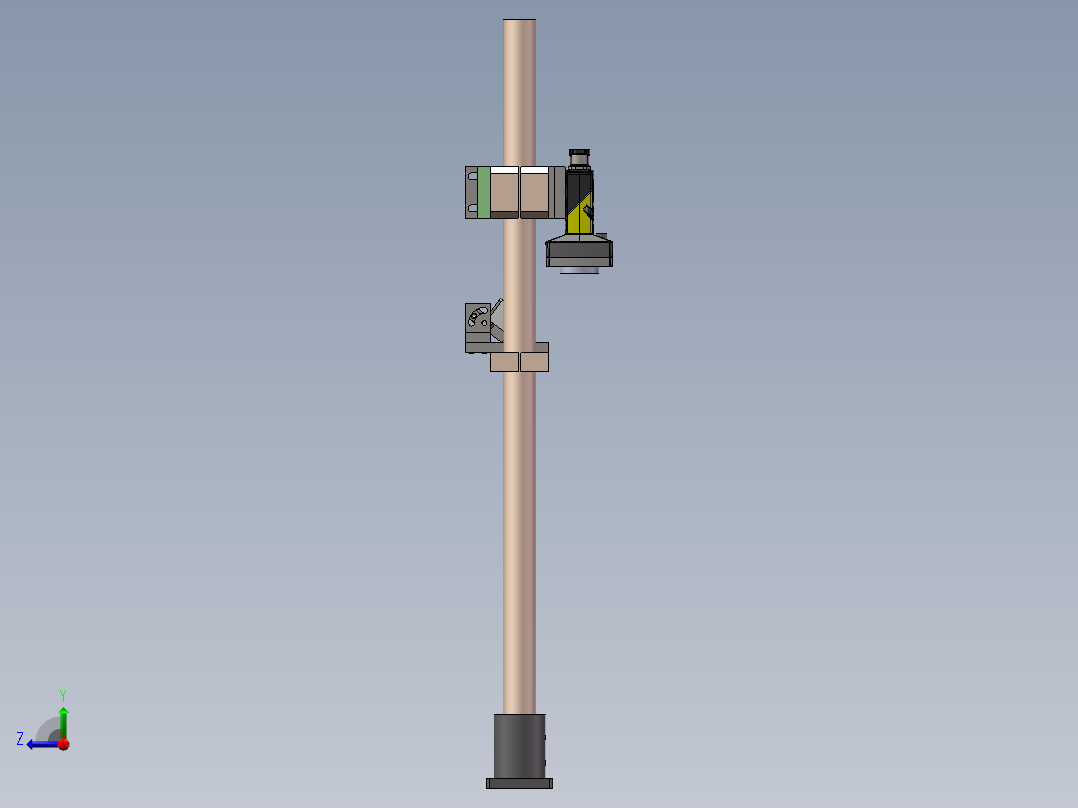 CCD工业摄像机固定机构右视图