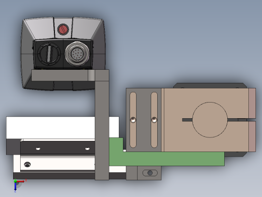CCD工业摄像机固定机构俯视缩略图