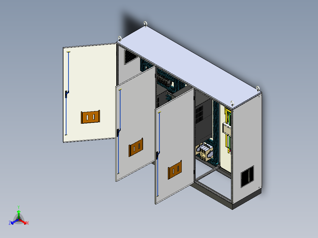 三柜组装变频器双电源CDQ1S系列控制柜