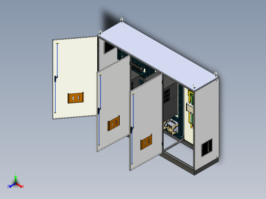 三柜组装变频器双电源CDQ1S系列控制柜