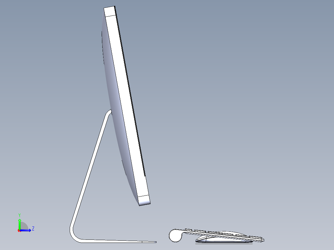 显示器、显示屏(34)左视图