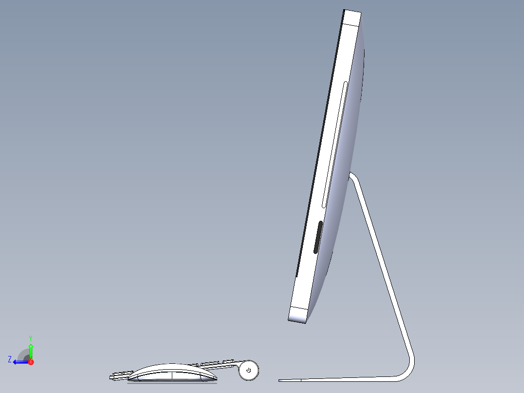 显示器、显示屏(34)右视图
