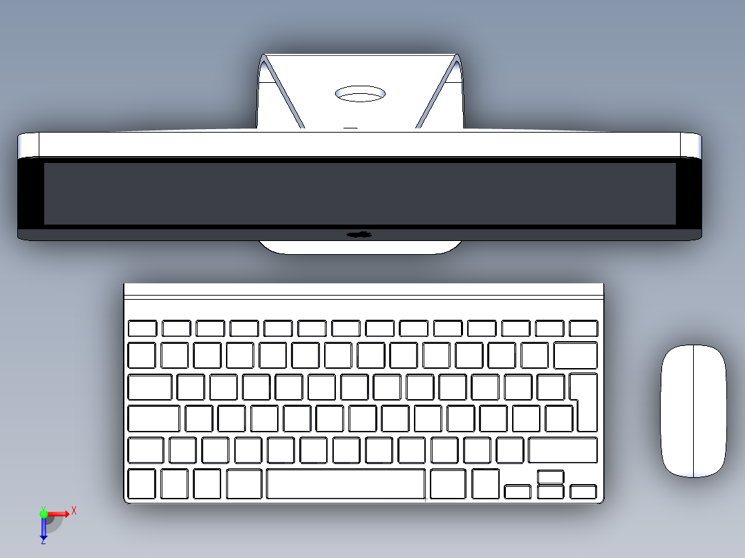 显示器、显示屏(34)俯视图