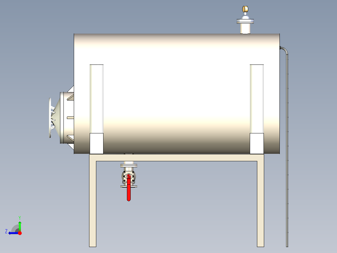 基于人机工程学的一种存储罐体设计右视图