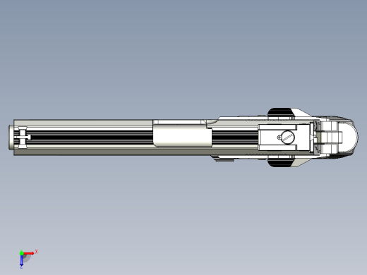 手枪左轮冲锋枪老式狙击步枪设计3D图纸ops-m-dot-r-p-45-cal inventor igs stl俯视缩略图