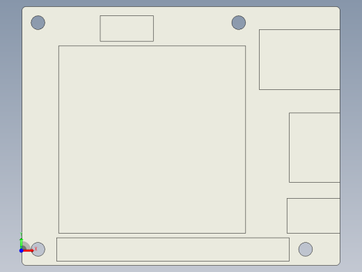 Odroid N2L - 基本尺寸和端口前视缩略图