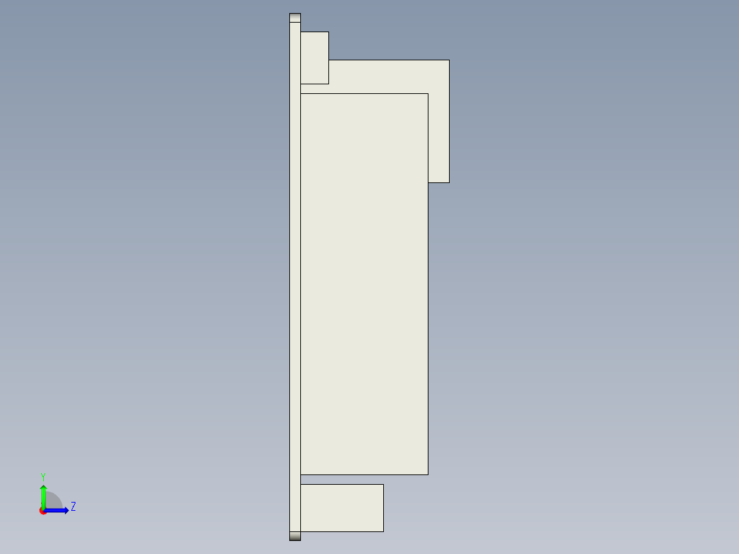 Odroid N2L - 基本尺寸和端口左视图