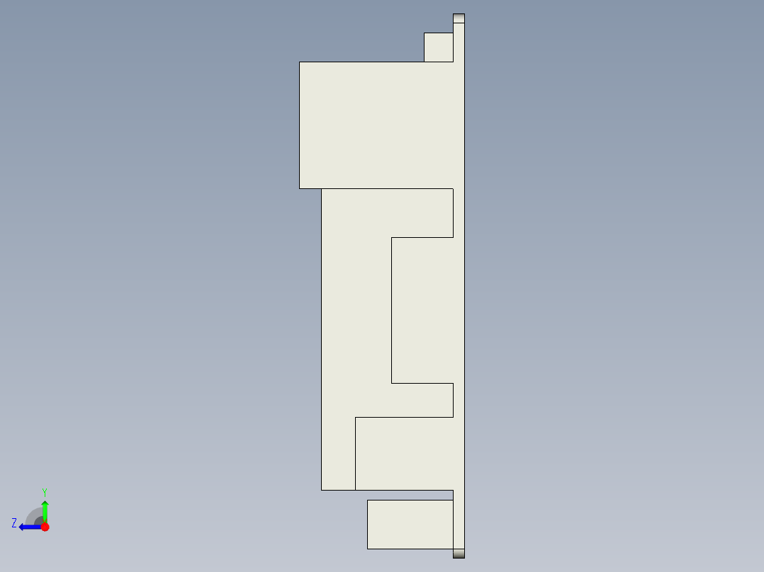 Odroid N2L - 基本尺寸和端口右视图