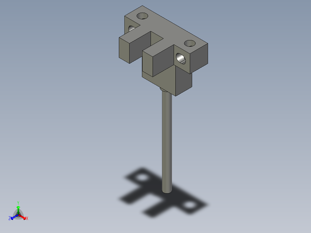 0-PM-L44CF感应器正等轴测图