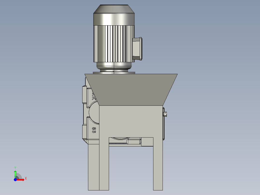 粉碎装置前视图